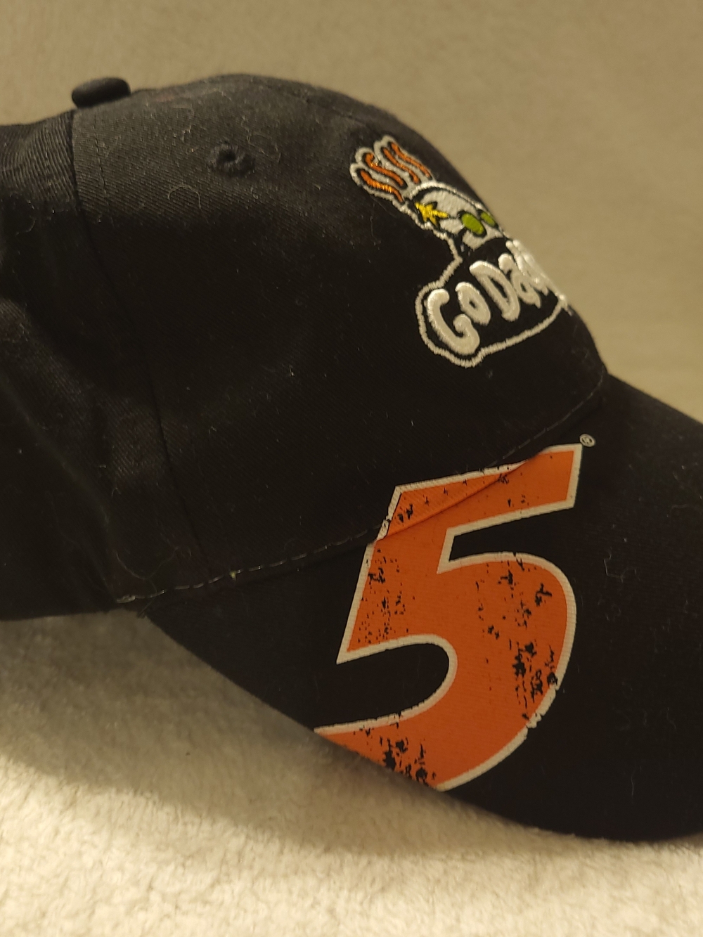 NASCAR Go Daddy #5 Mark Martin Adjustable Hat Motorsport Fan Gear Embroider Vtg - Picture 2 of 8